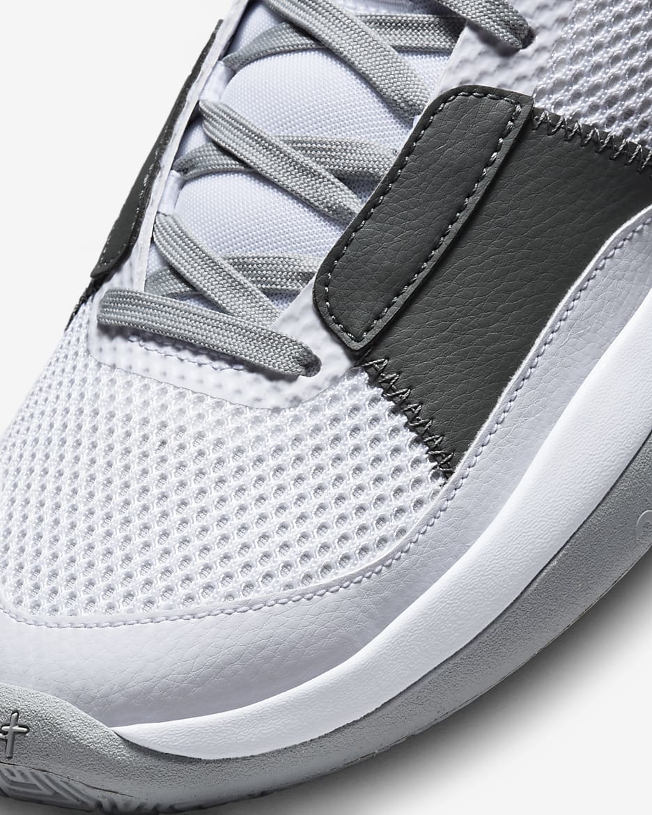 Ja 1 "Wet Cement" Basketball Shoes - White/Black/Phantom/Light Smoke Grey