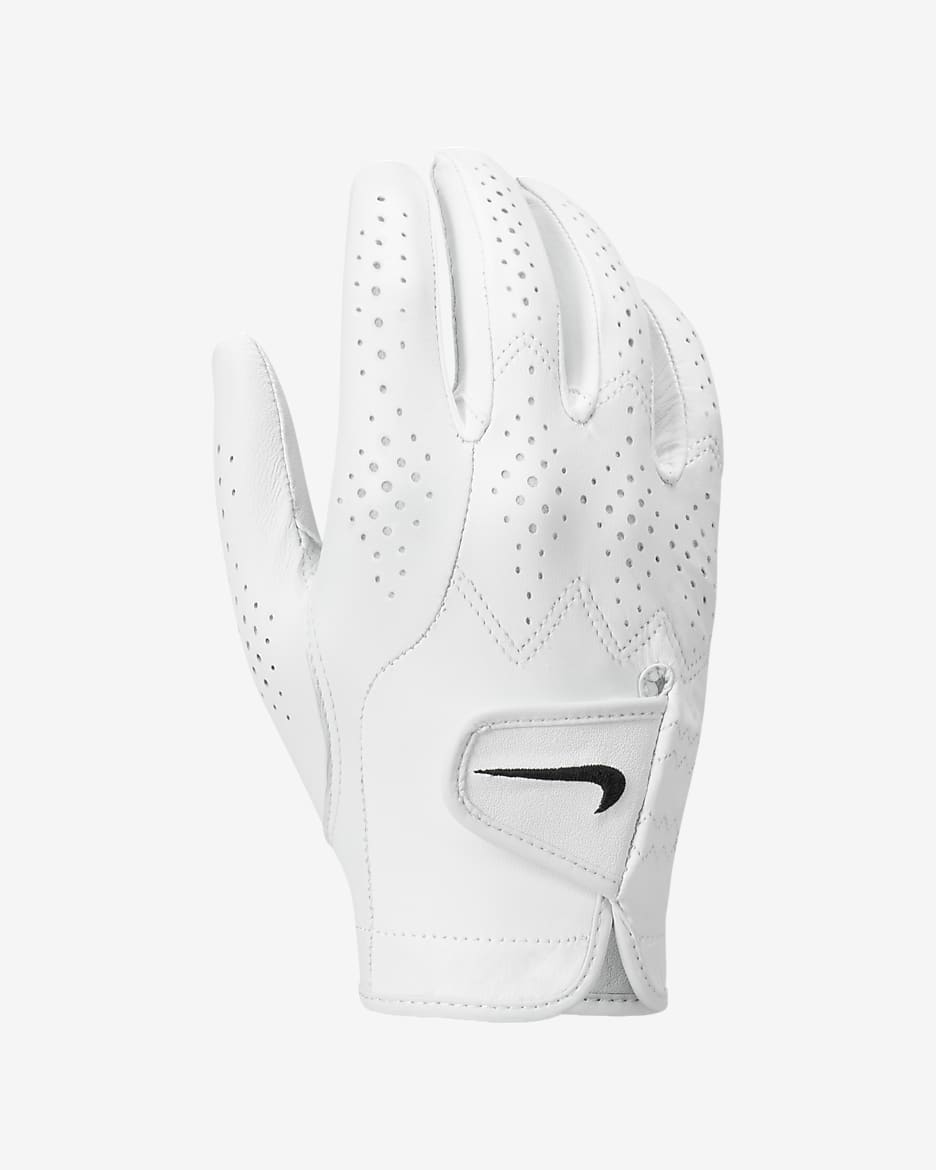 Guante de golf para hombre Nike Tour Classic 4 (mano derecha)  - Blanco perla/Negro