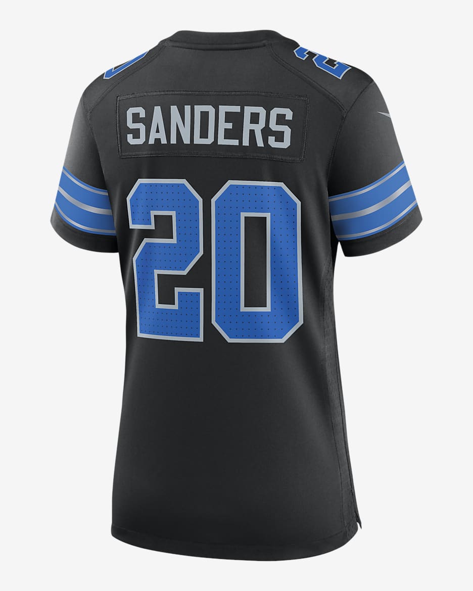 Barry Sanders Detroit Lions Women's Nike NFL Game Football Jersey - Black