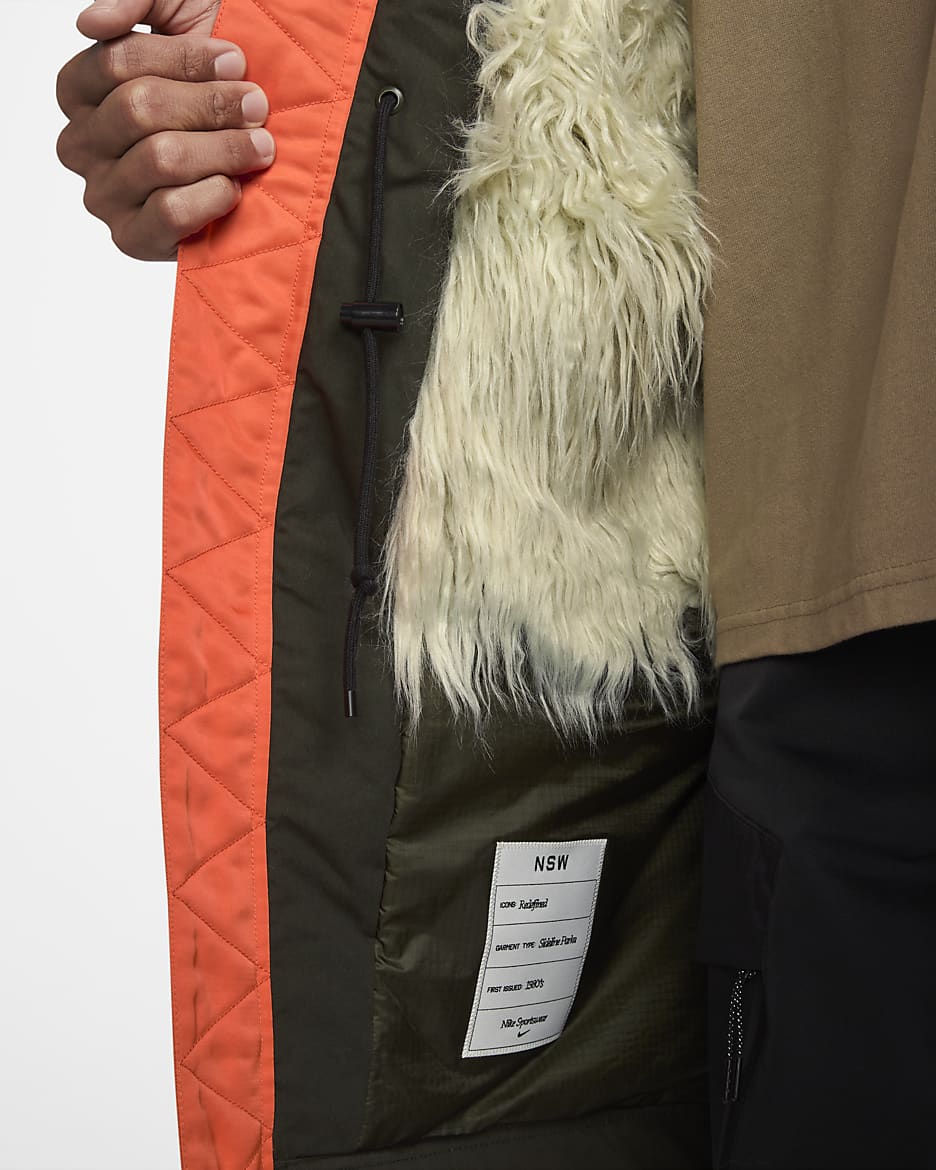 Nike Sportswear Therma-FIT Men's White Space Parka - Sequoia/Medium Olive/Light Stone/Sequoia