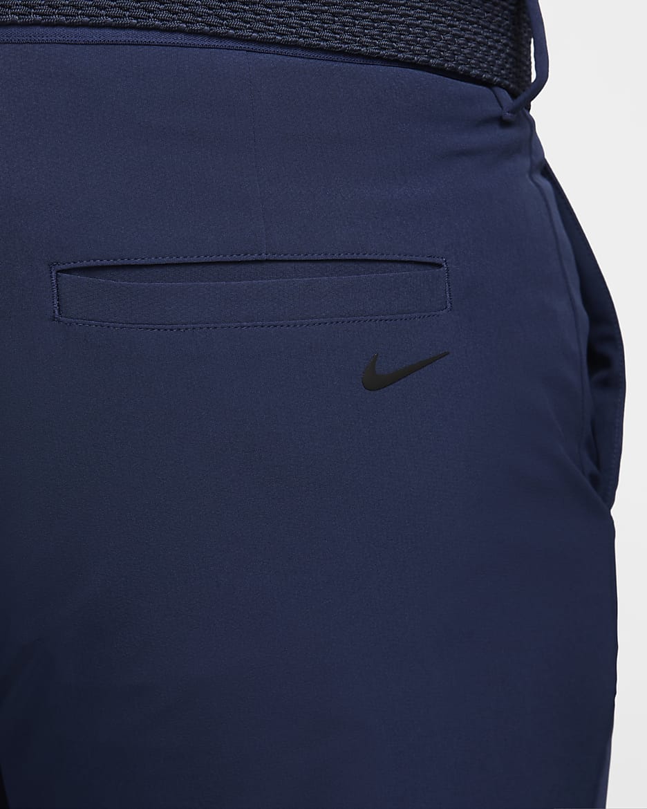 Golfbyxor Nike Tour Repel Flex med slimmad passform för män - Midnight Navy/Svart