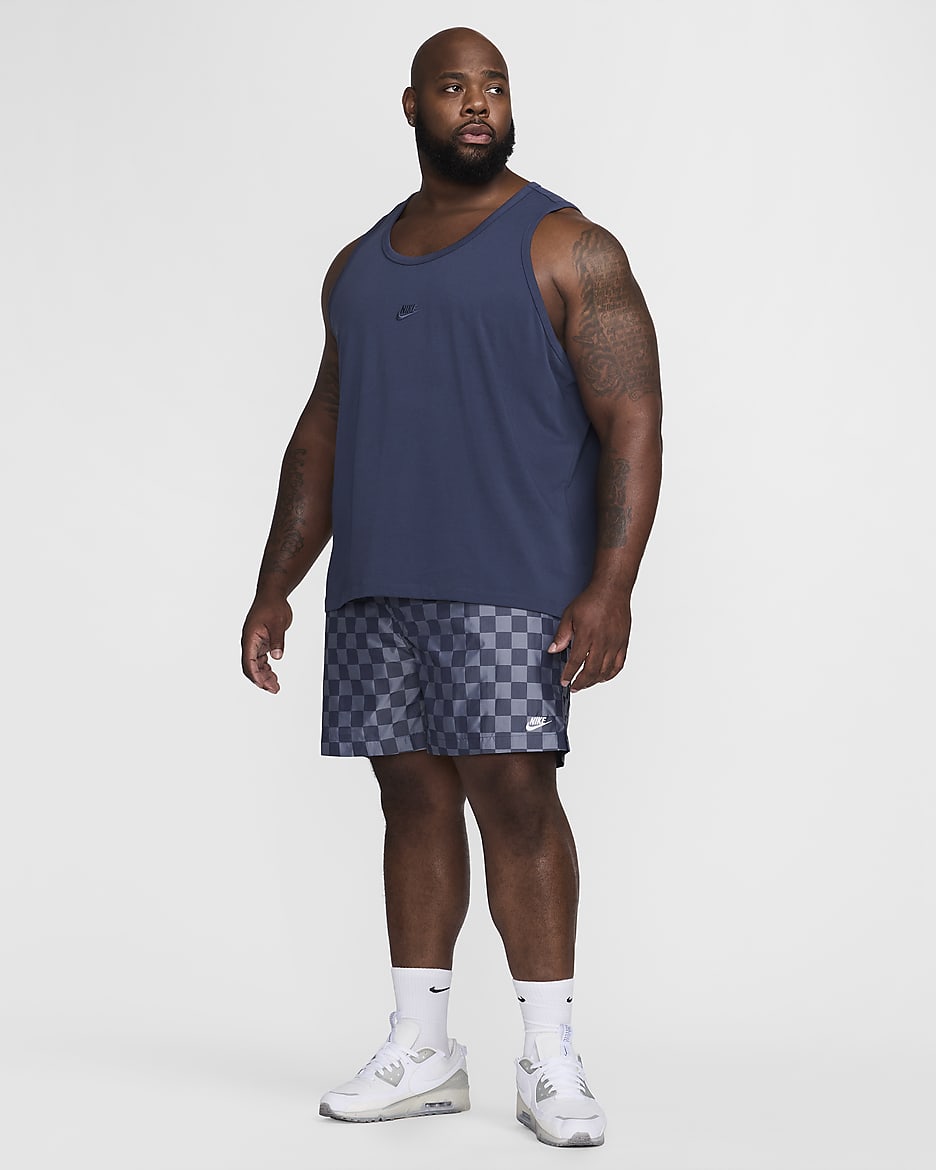 Nike Club Men's Flow Shorts - Midnight Navy/White