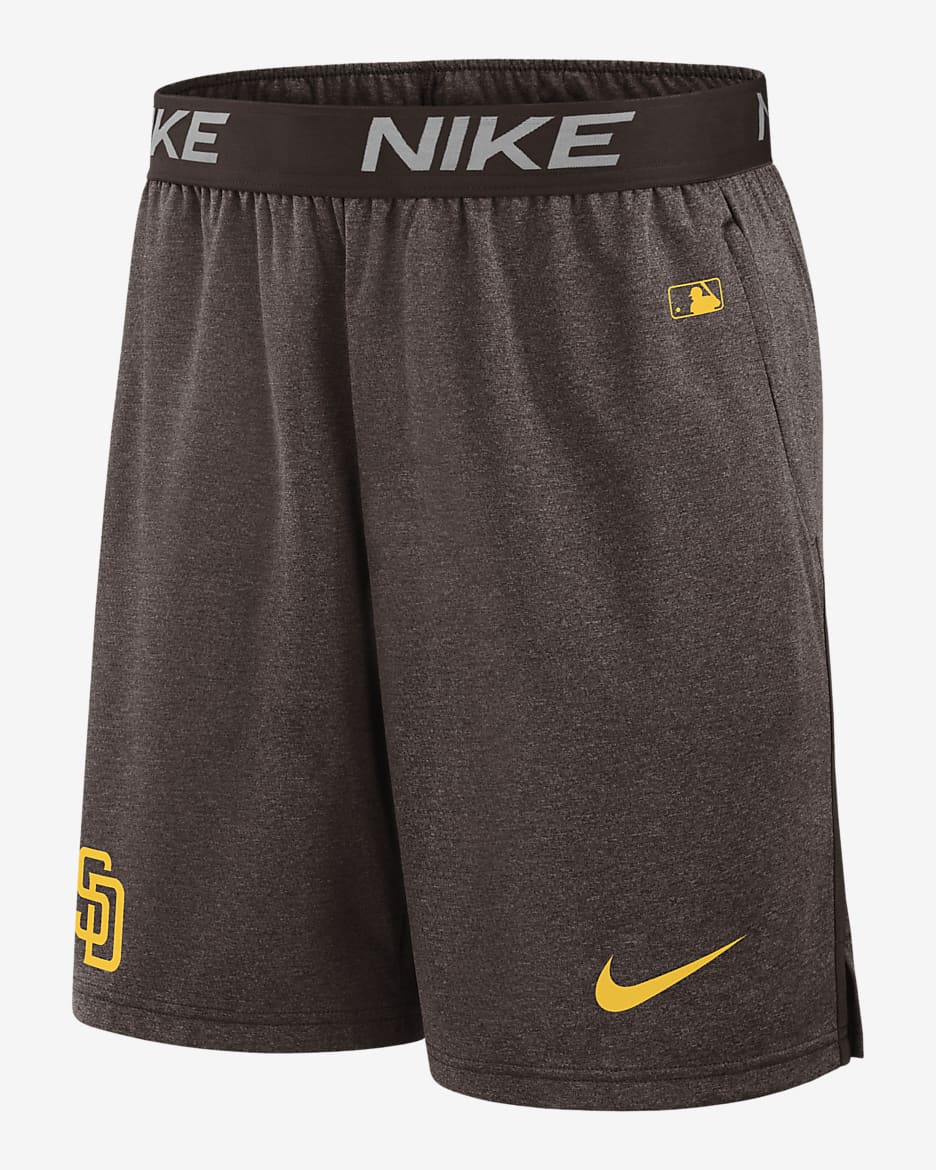 San Diego Padres Authentic Collection Practice Men's Nike Dri-FIT MLB Shorts - Brown