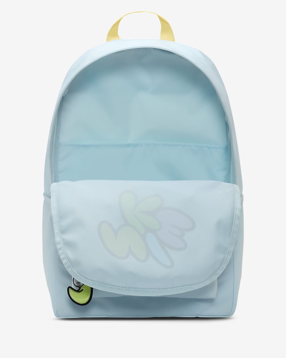 Nike Heritage Older Kids' Backpack (25L) - Glacier Blue/Soft Yellow/Light Lemon Twist