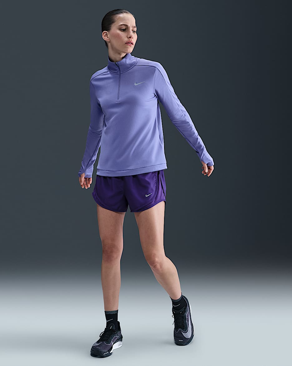 Nike Tempo Women's Dri-FIT Mid-Rise Brief-Lined Running Shorts - Court Purple/Court Purple/Court Purple