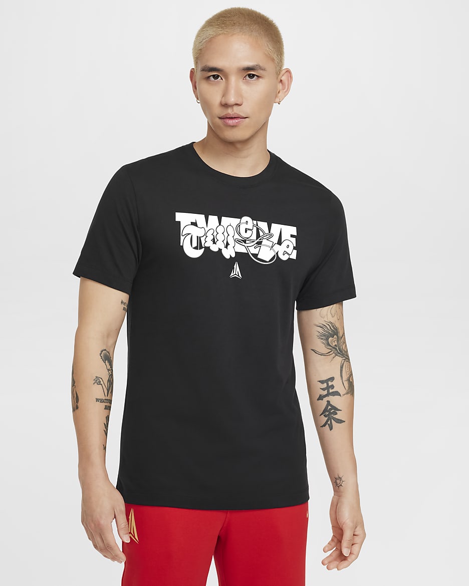ジャ メンズ ナイキ Dri-FIT バスケットボール Tシャツ - ブラック