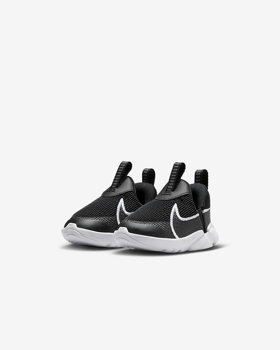 Nike Flex Plus 2 Baby/Toddler Shoes - Black/Dark Grey/White