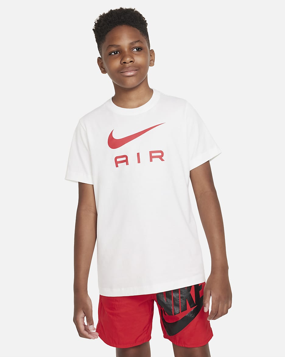 Nike Sportswear Older Kids' (Boys') T-Shirt - White/Black