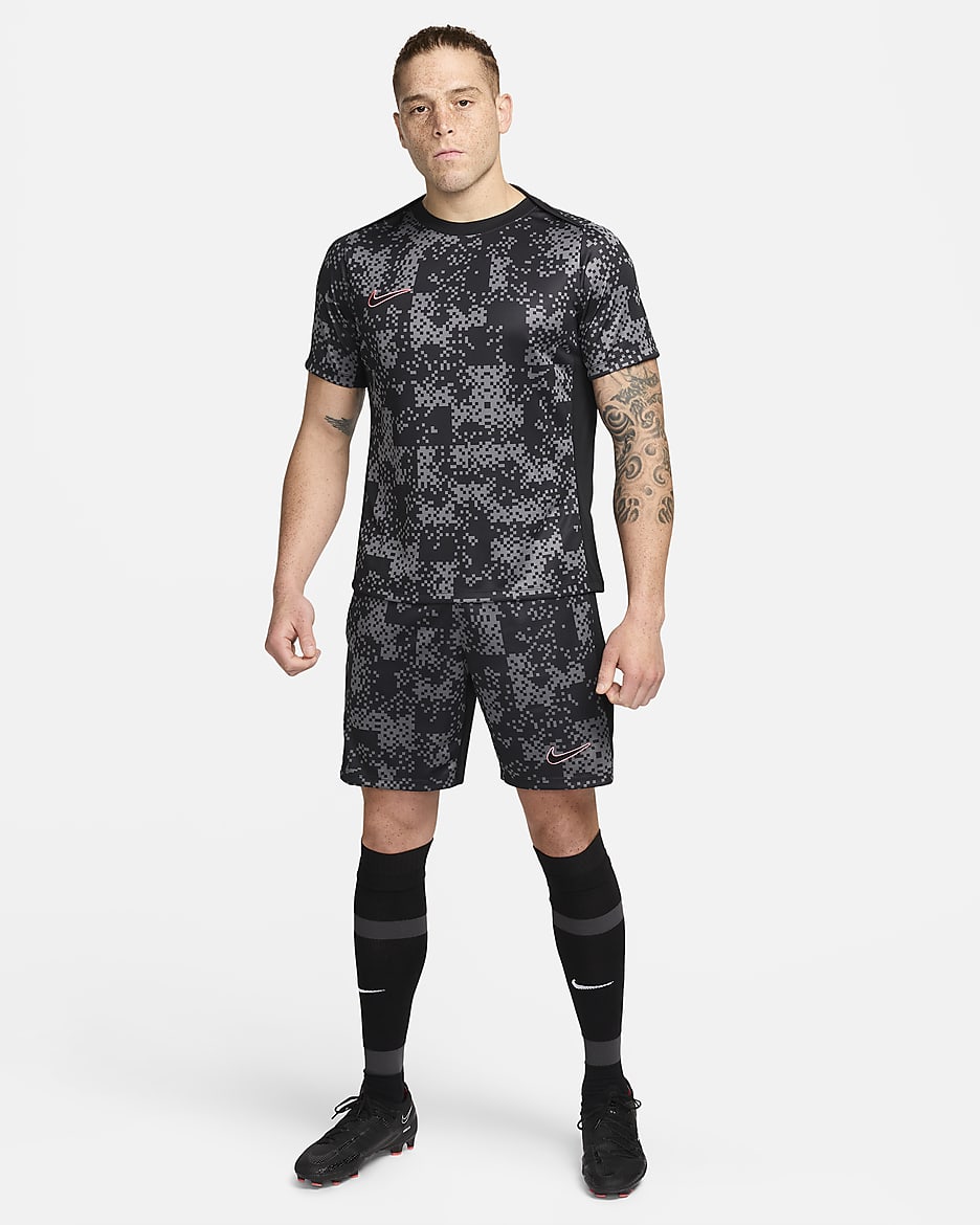 Nike Academy Pro Dri-FIT fotballshorts til herre - Iron Grey/Svart/Svart/Svart