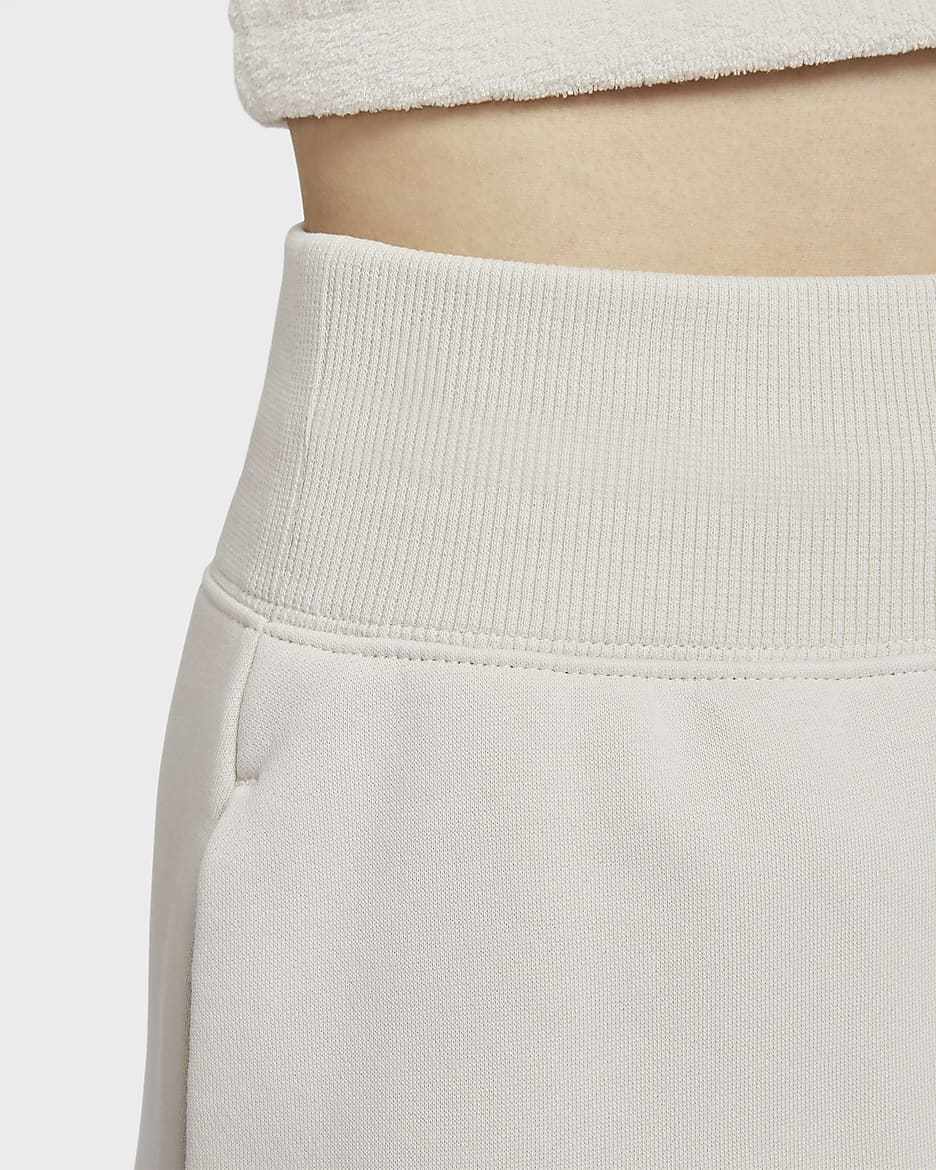 Nike Sportswear Phoenix Fleece Women's Slim Mini Skirt - Light Orewood Brown/Sail