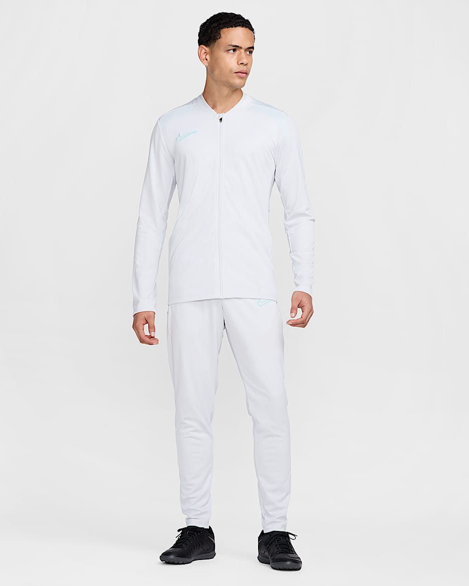 Nike Academy Men's Dri-FIT Football Tracksuit - Photon Dust/Light Smoke Grey/Dynamic Turquoise