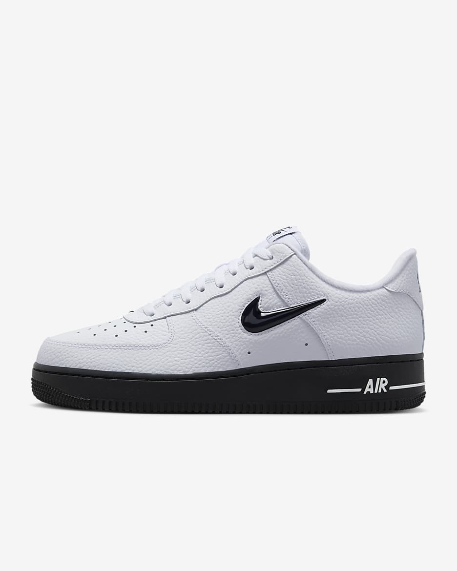 Chaussure Nike Air Force 1 pour homme - Blanc/Noir