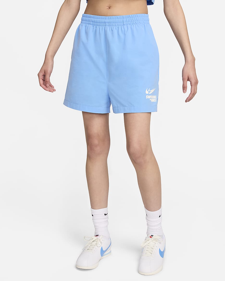 Nike Sportswear Women's Woven Shorts - University Blue/Sail