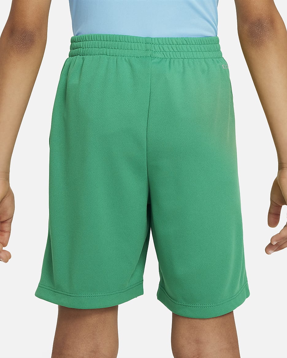 Shorts Dri-FIT para niños talla pequeña Nike "All Day Play" - Verde estadio