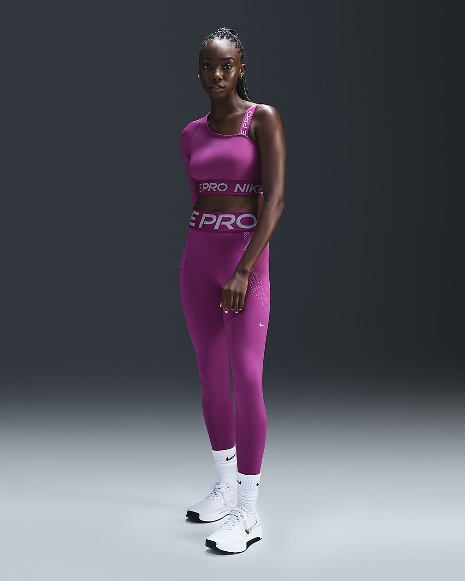 Nike Pro Sculpt 7/8-os, magas derekú női leggings - Hot Fuchsia