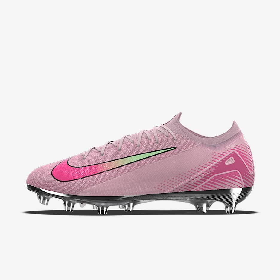 Nike Mercurial Vapor 16 Elite By You Custom AG-Pro Low-Top Soccer Cleats - Pink Foam/Hyper Pink/Pink Foam