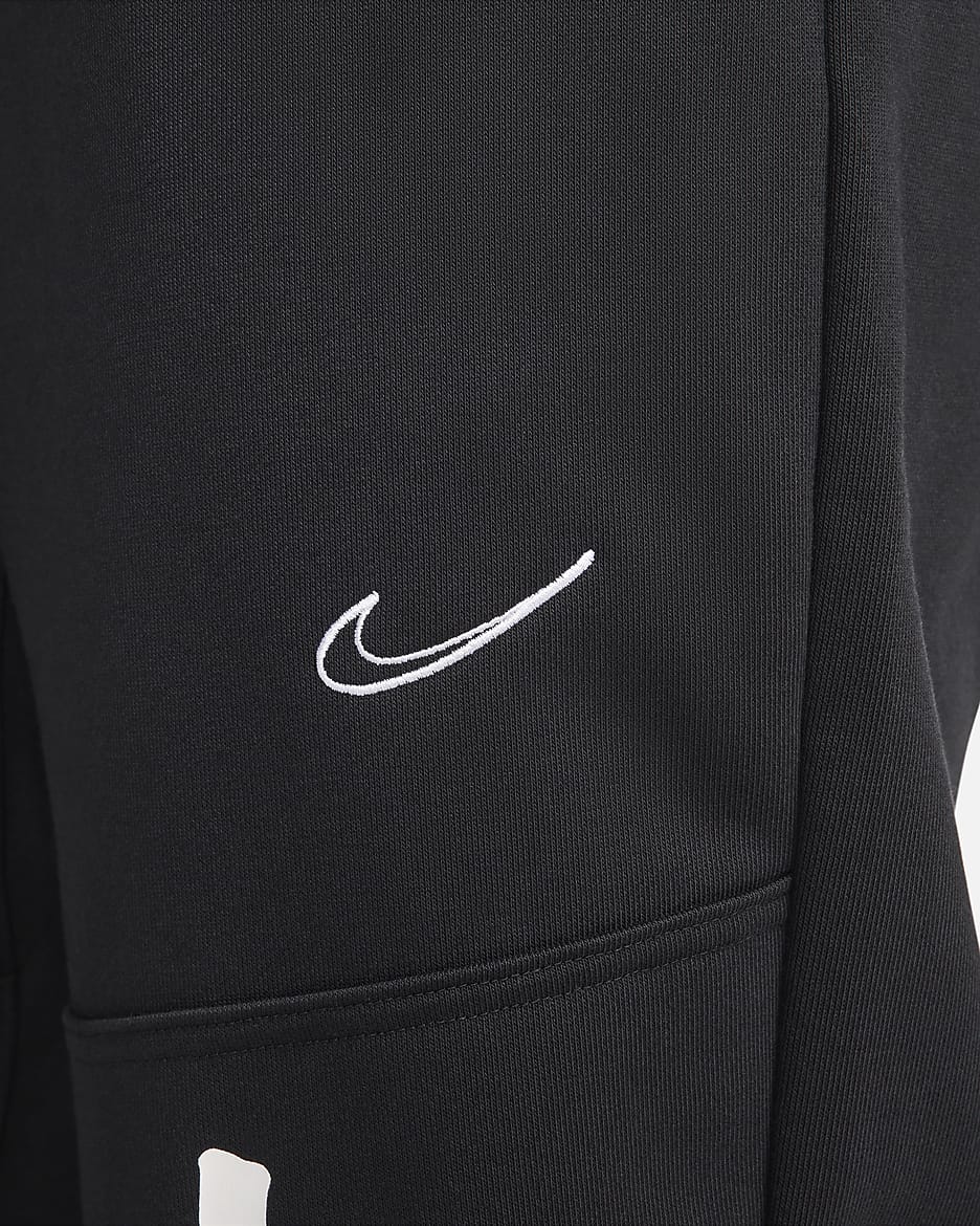 Nike Sportswear Breaking ekstra stor frottébukse med mellomhøyt liv til dame - Svart