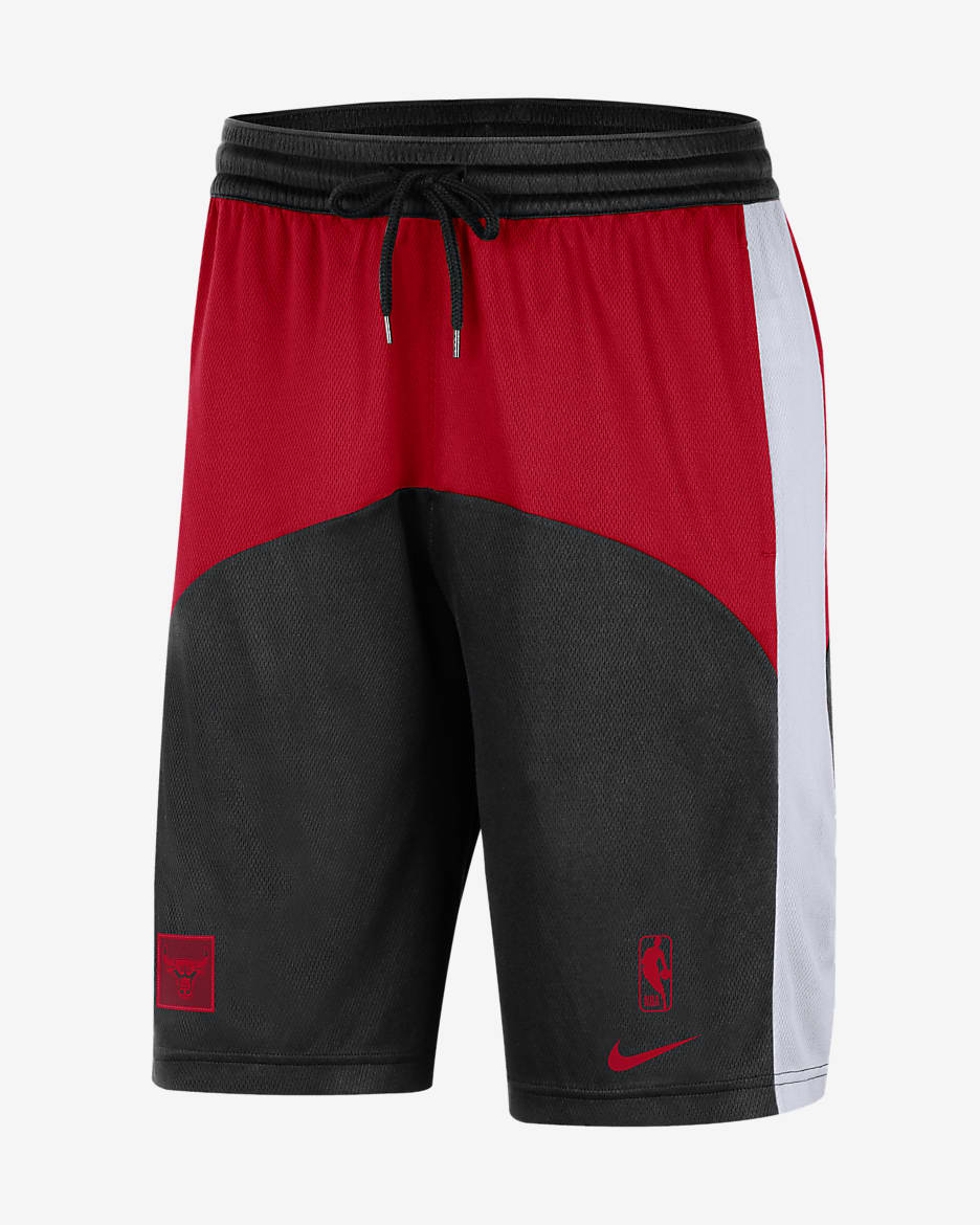 Shorts de la NBA Nike Dri-FIT para hombre Chicago Bulls Starting 5 - Rojo universitario/Negro/Blanco