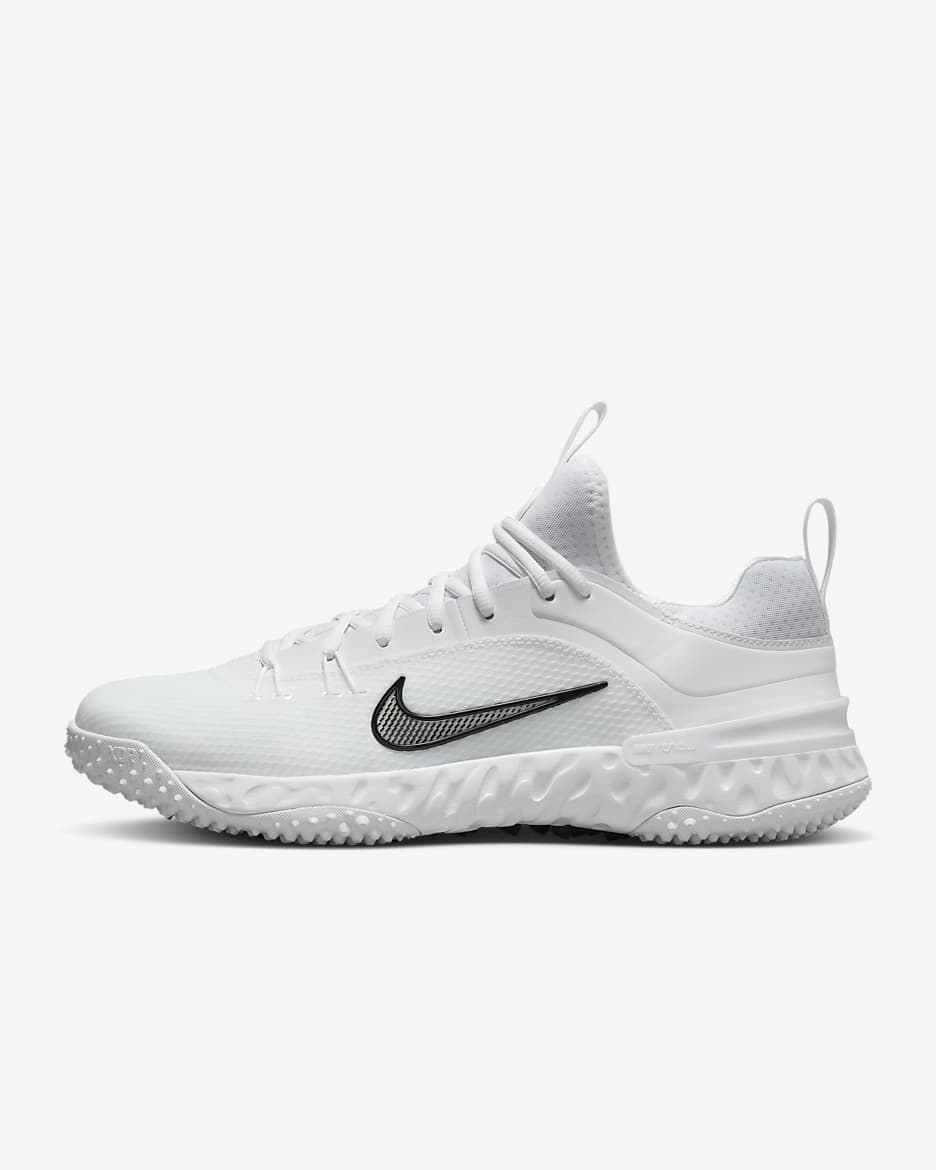 Tacos de lacrosse Nike Huarache 9 Elite TF LAX - Blanco/Blanco/Negro