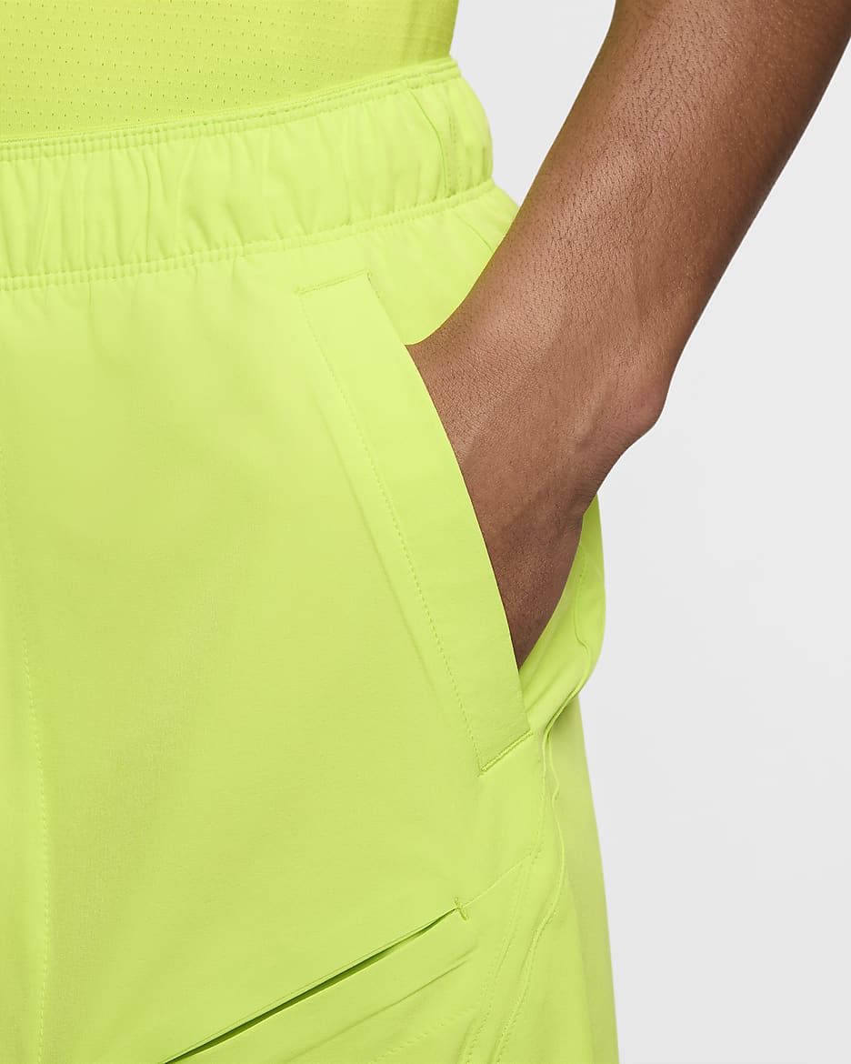 NikeCourt Advantage Men's Dri-FIT 7" Tennis Shorts - Cyber/Cyber/Black