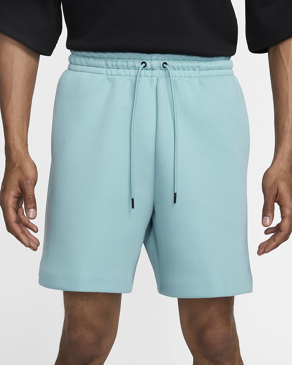 Nike Tech Men's Fleece Shorts - Denim Turquoise/Denim Turquoise