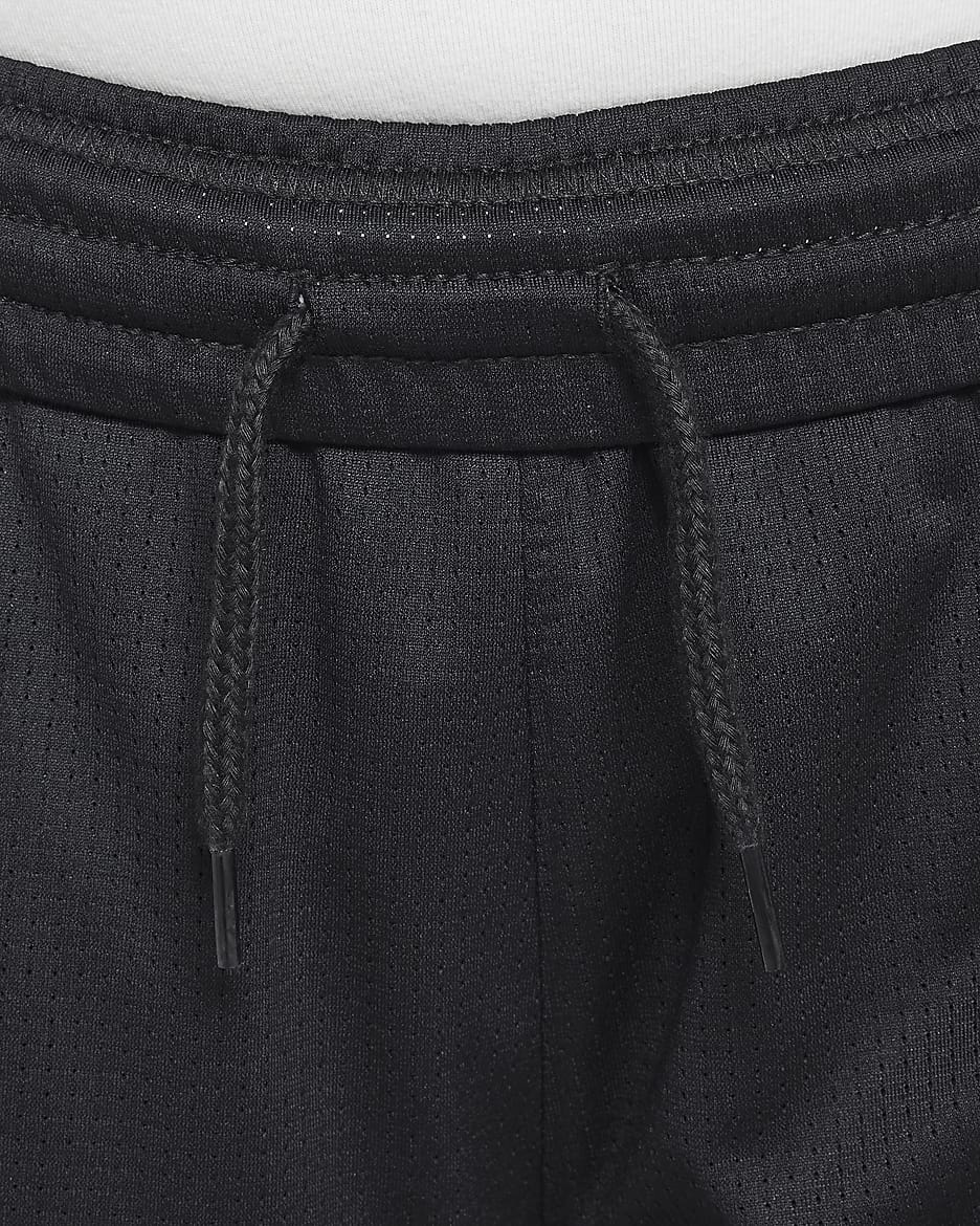 Pants de básquetbol de apertura lateral para niño talla grande Nike - Negro/Blanco