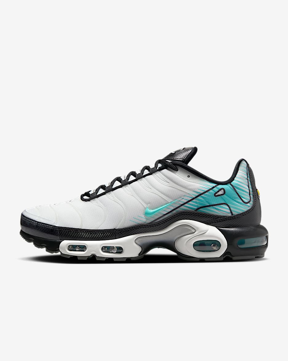 Chaussure Nike Air Max Plus pour homme - Summit White/Noir/Iron Grey/Aurora Green
