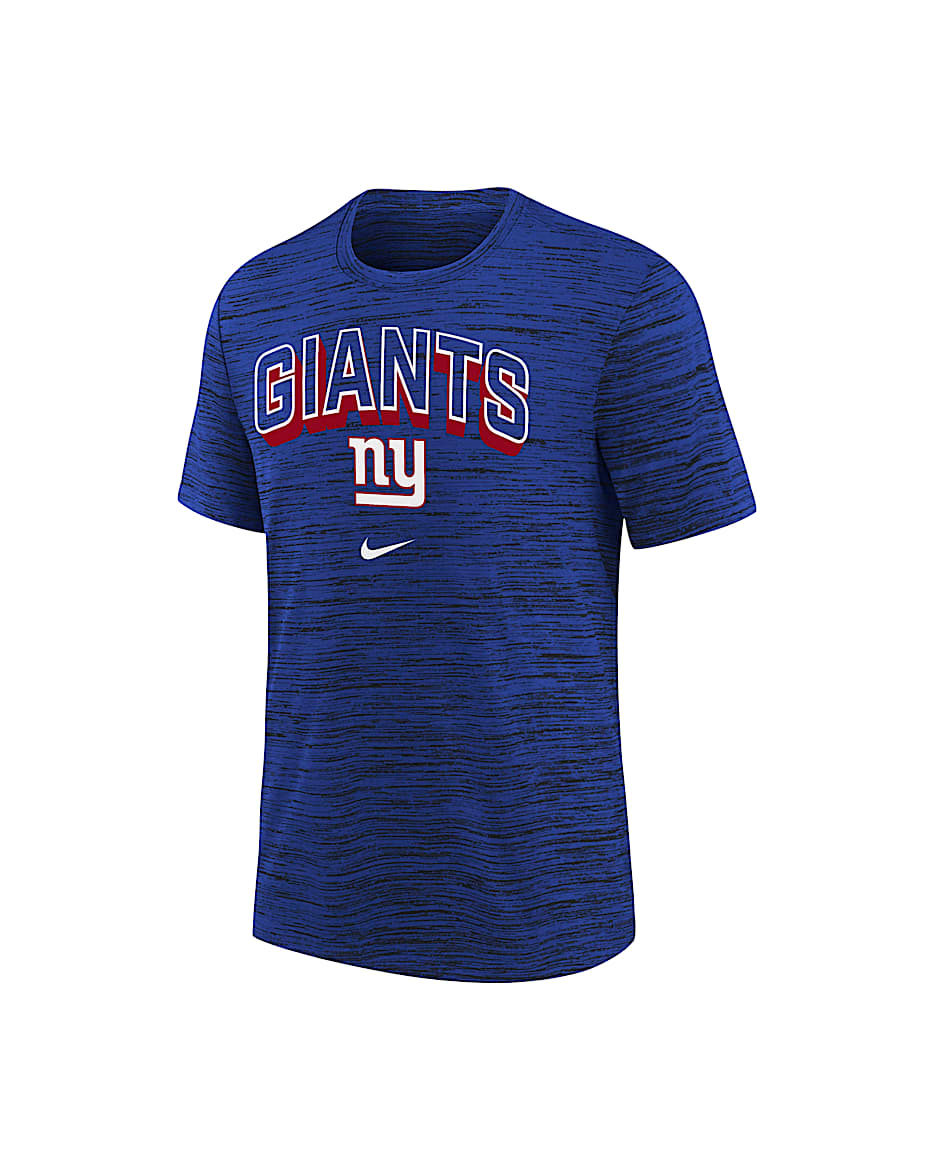 Playera Nike Dri-FIT de la NFL para niños talla grande New York Giants Sideline Velocity - Royal