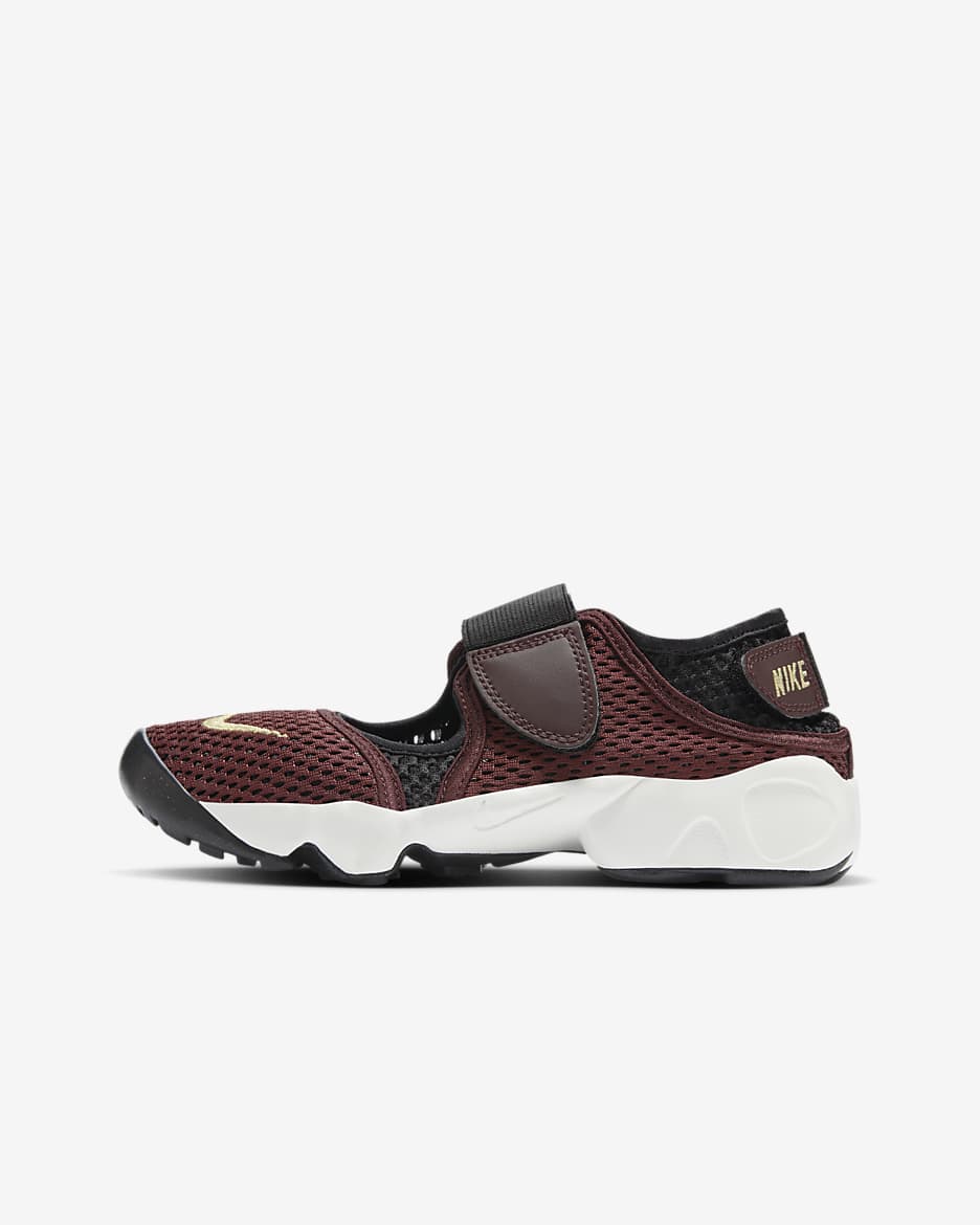 Nike Rift Younger/Older Kids' Shoes - Burgundy Crush/Black/Sail/Saturn Gold