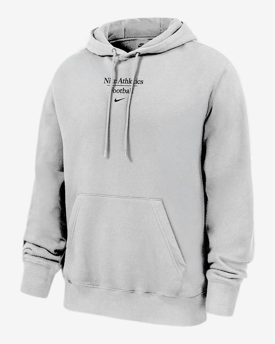 Nike Club Fleece Men's Football Pullover Hoodie - White
