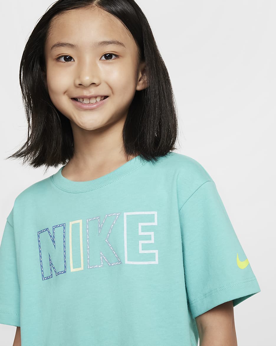 Nike Femme Pop Little Kids' T-Shirt - Green Frost