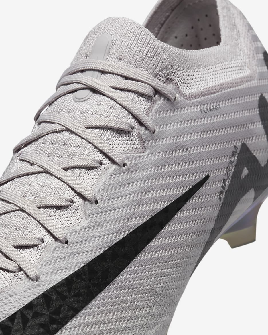 Tacos de fútbol FG de corte low Nike Mercurial Vapor 15 Elite - Gris atmósfera/Negro