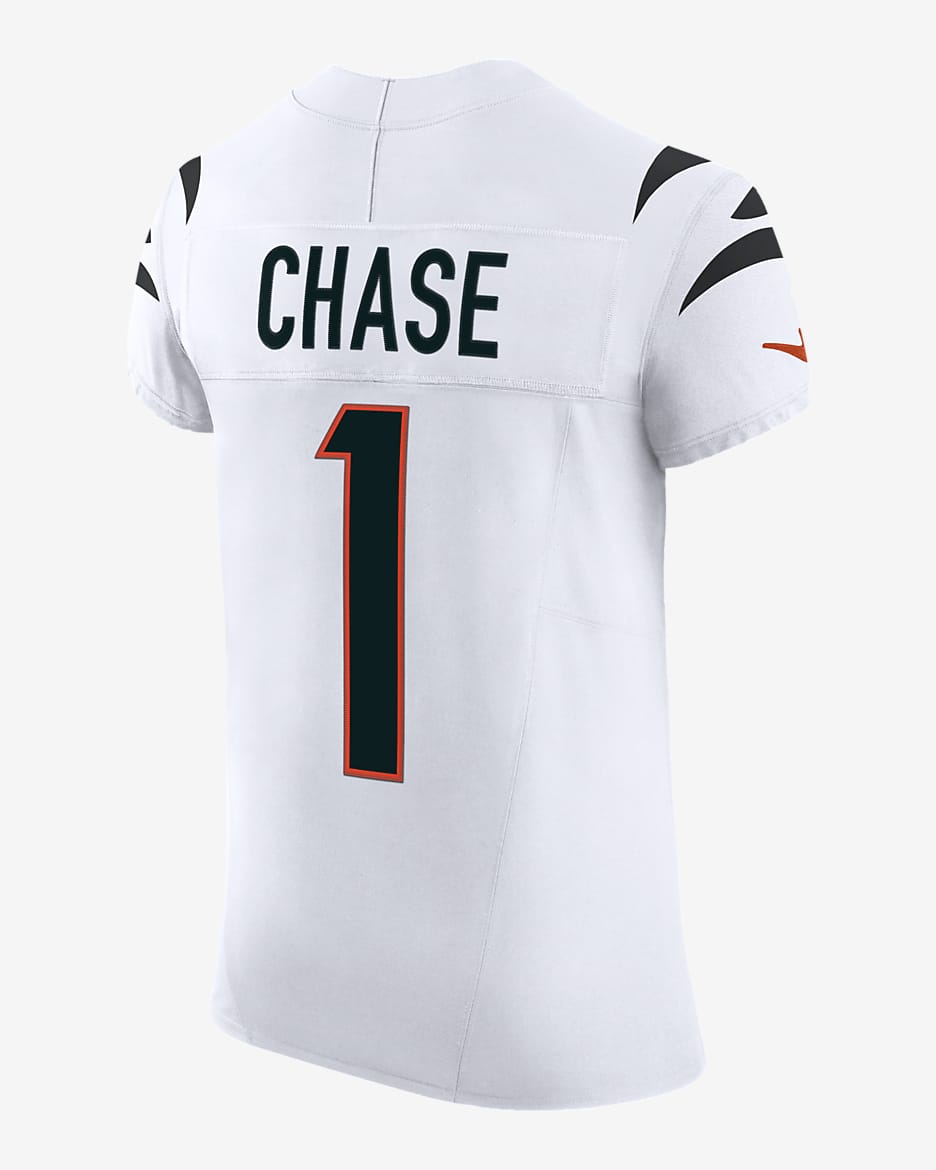 Ja'Marr Chase Cincinnati Bengals Men's Nike Dri-FIT NFL Elite Football Jersey - White