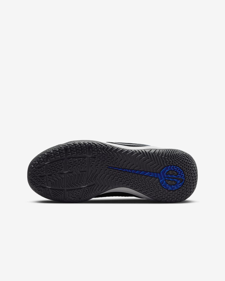 Chaussure de foot en salle basse Nike Jr. Tiempo Legend 10 Academy pour enfant/ado - Noir/Hyper Royal/Chrome