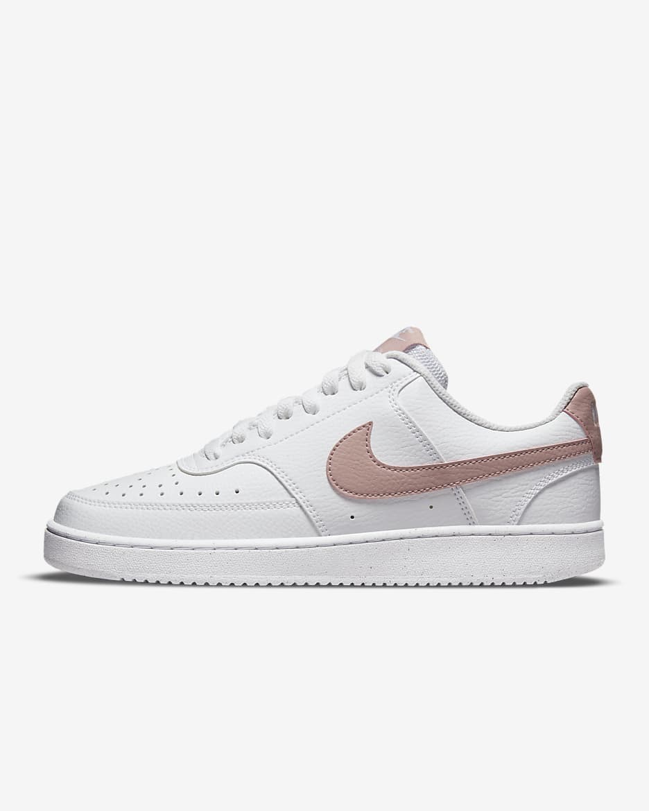 Nike Court Vision Low Next Nature Women's Shoes - White/Pink Oxford