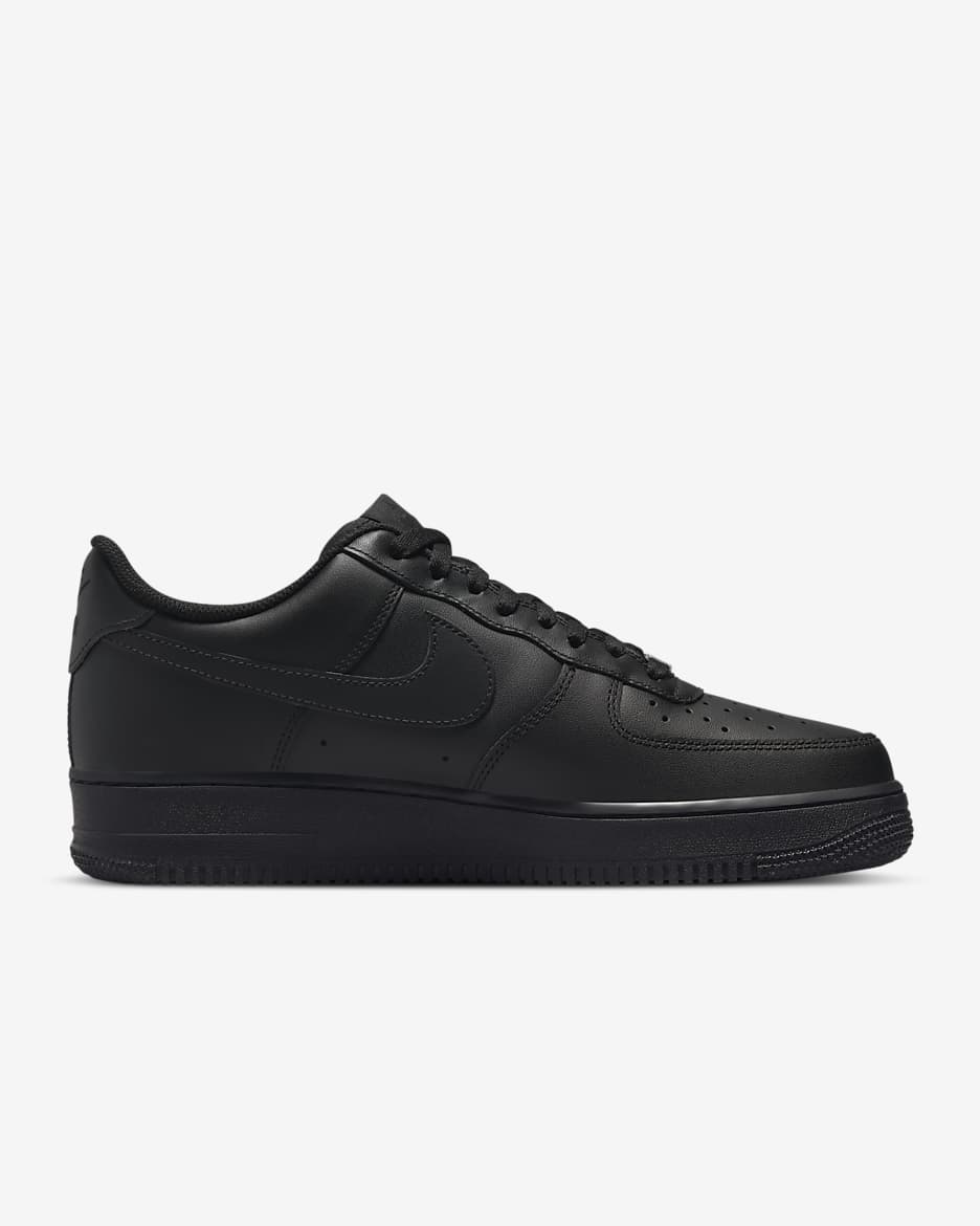 Chaussure Nike Air Force 1 '07 pour homme - Noir/Noir