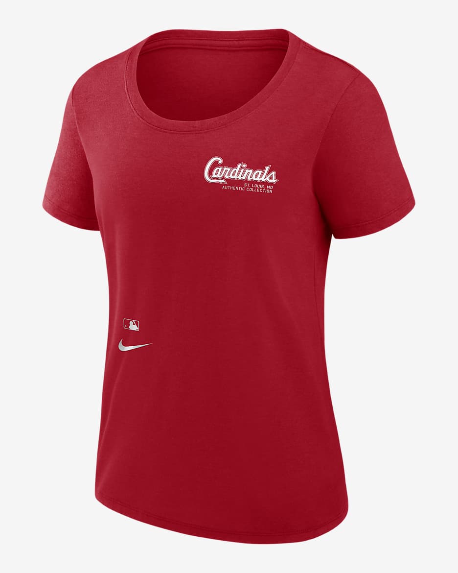 St. Louis Cardinals Authentic Collection Early Work Women's Nike Dri-FIT MLB T-Shirt - Red