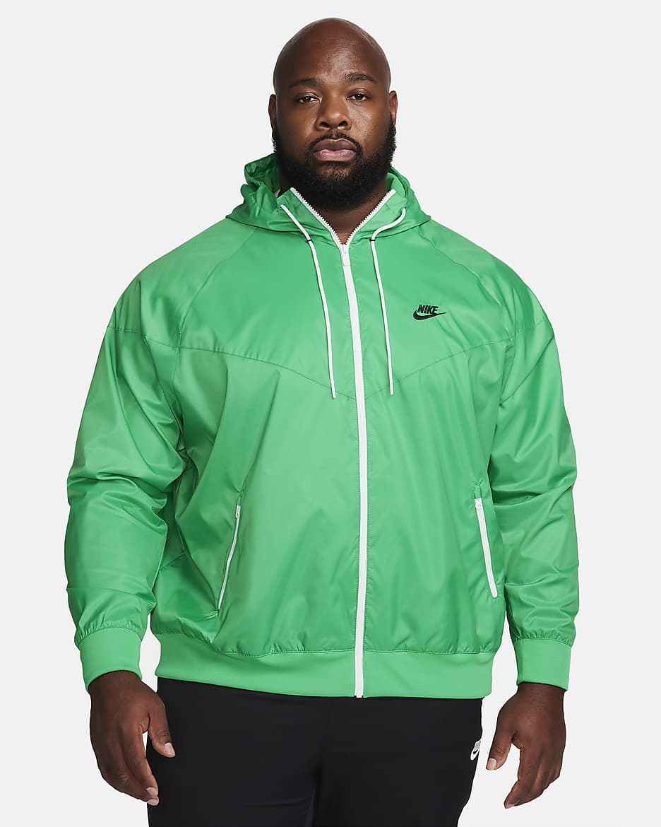 Nike Sportswear Windrunner Kapüşonlu Erkek Ceketi - Stadium Green/Siyah