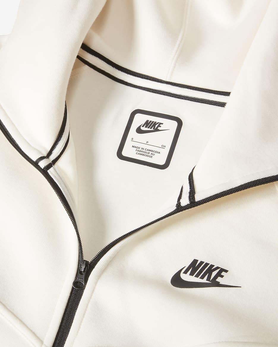 Nike Sportswear Tech Fleece Windrunner Women's Full-Zip Hoodie - Pale Ivory/Black