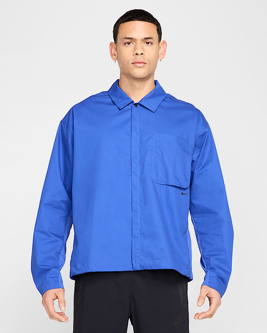 Prenda para la parte superior con botones para hombre Nike Sportswear Tech - Royal juego/Negro
