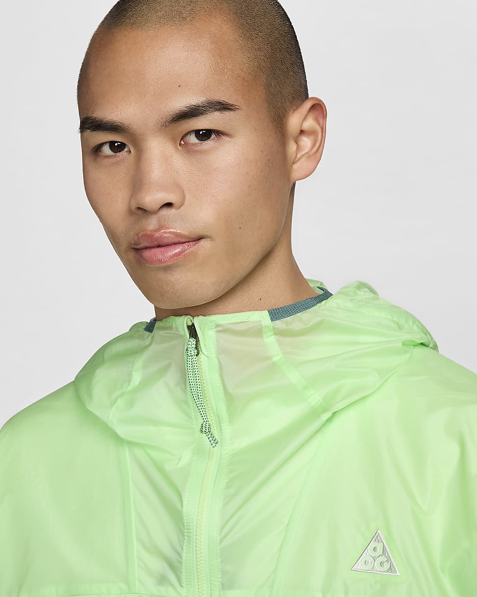 Nike ACG "Cinder Cone" Men's Windproof Jacket - Vapor Green/Bicoastal/Summit White