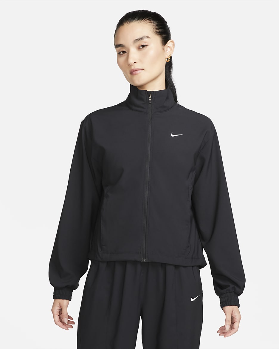 Nike Dri-FIT One Women's Jacket - Black/Black/White