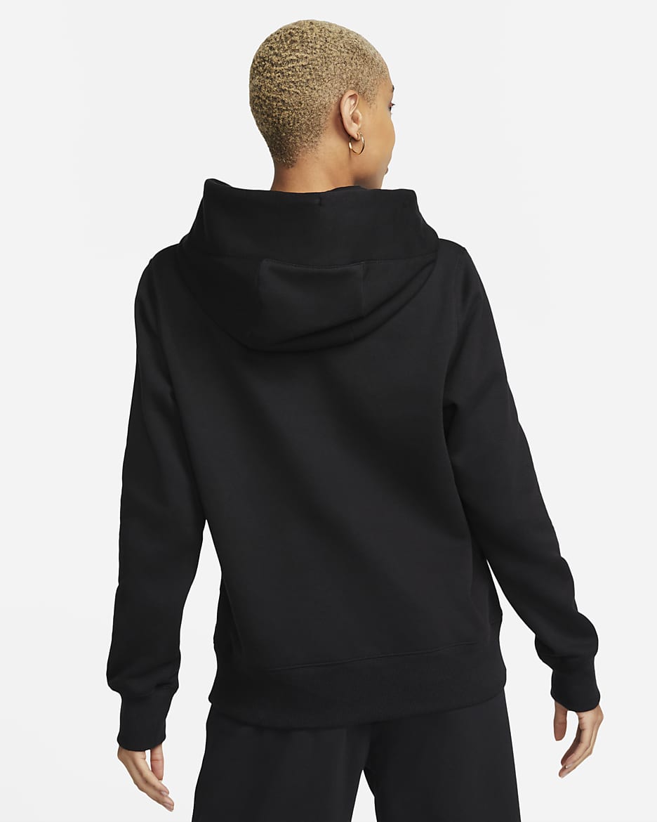 Nike Sportswear Phoenix Fleece-pullover-hættetrøje til kvinder - sort/Sail