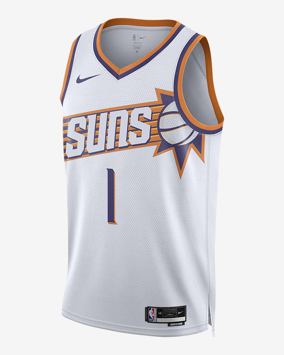 Jersey Nike Dri-FIT de la NBA Swingman para hombre Phoenix Suns Association Edition 2023/24 - Blanco