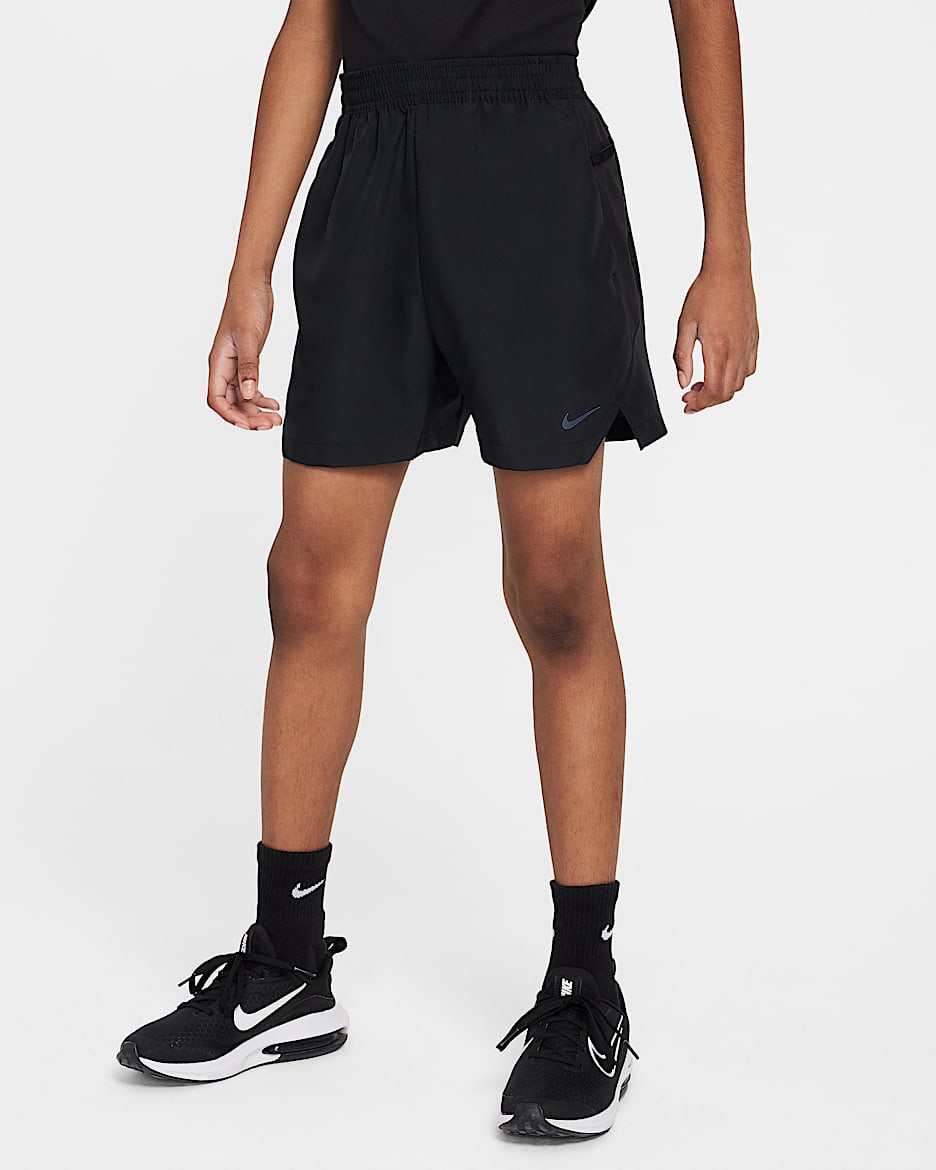 Nike Multi Tech Big Kids' Dri-FIT Woven Shorts - Black/Black