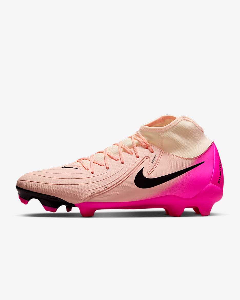 Tacos de fútbol high MG Nike Phantom Luna 2 Academy - Tinte carmesí/Avalancha rosa/Negro