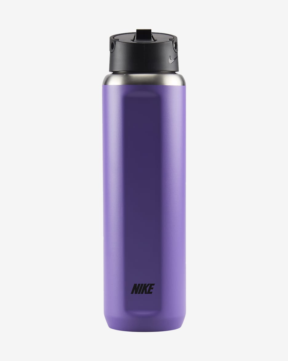 Nike Recharge Stainless Steel Straw Bottle (24 oz) - Purple