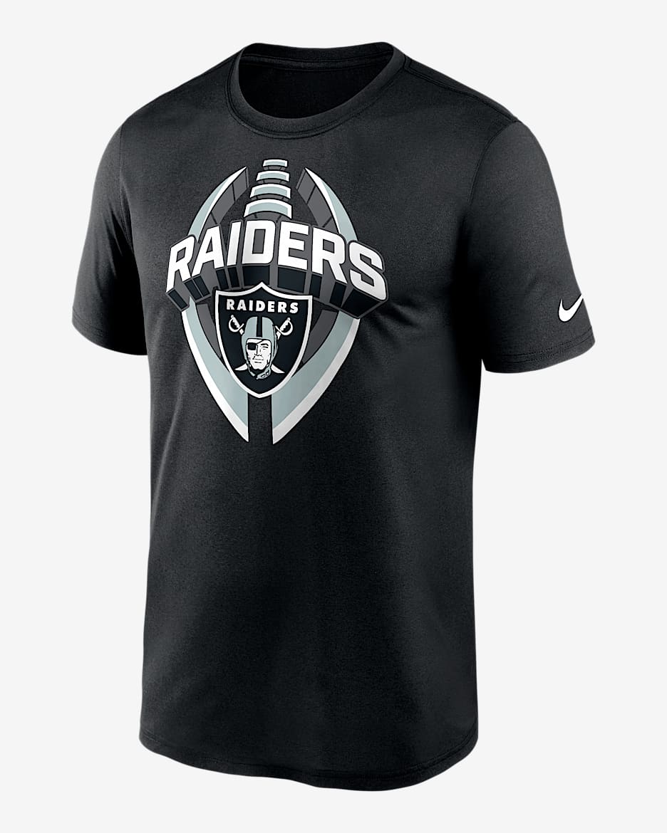 Playera Nike Dri-FIT de la NFL para hombre Las Vegas Raiders Legend Icon - Negro