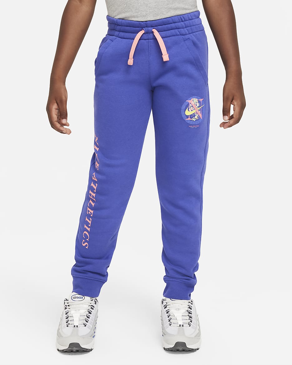 Nike Sportswear Club Fleece Big Kids' Joggers - Lapis/Pink Gaze
