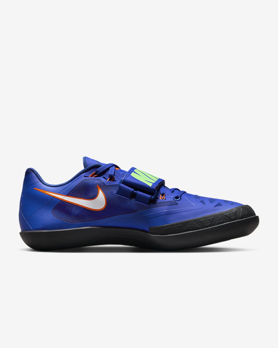 Nike Zoom SD 4 Athletics Throwing Shoes - Racer Blue/Lime Blast/Safety Orange/White